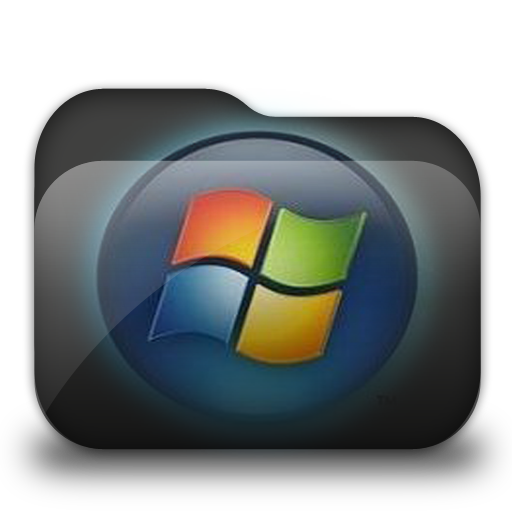 Black Folder Icon Windows 7