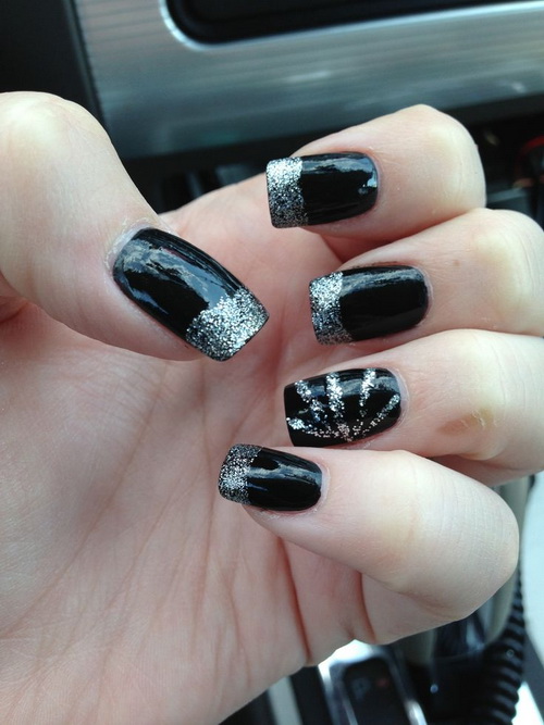 Black Nail Designs Pinterest