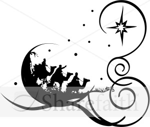 Black Religious Christmas Clip Art