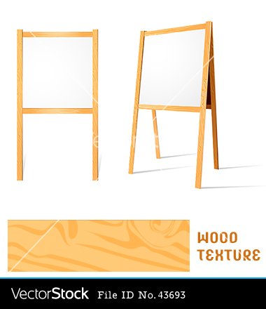 Blank Easel Vector