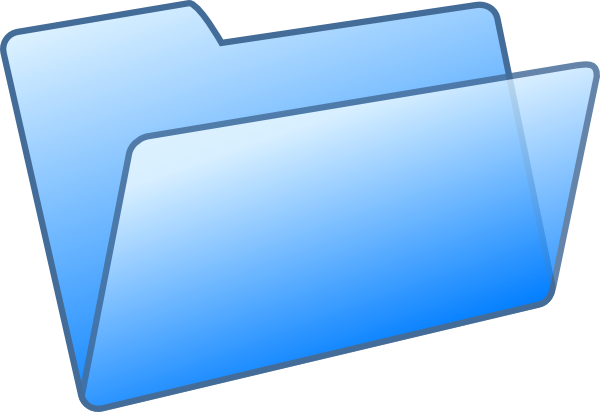 Blue File Folder Clip Art Blue File Folder Clip Art