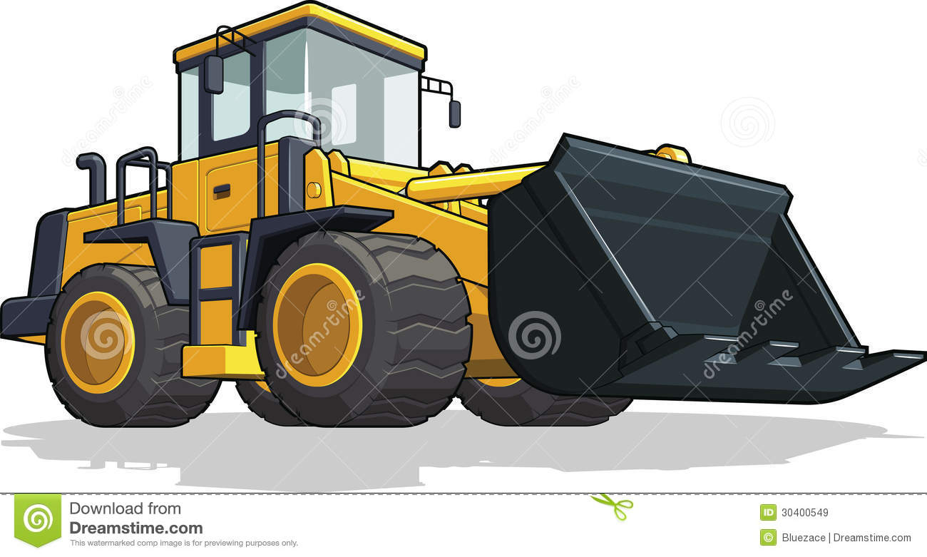 Bulldozer Vector Clip Art