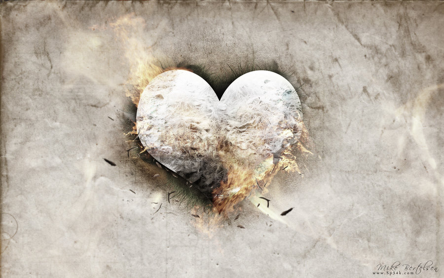 Burning Paper Heart