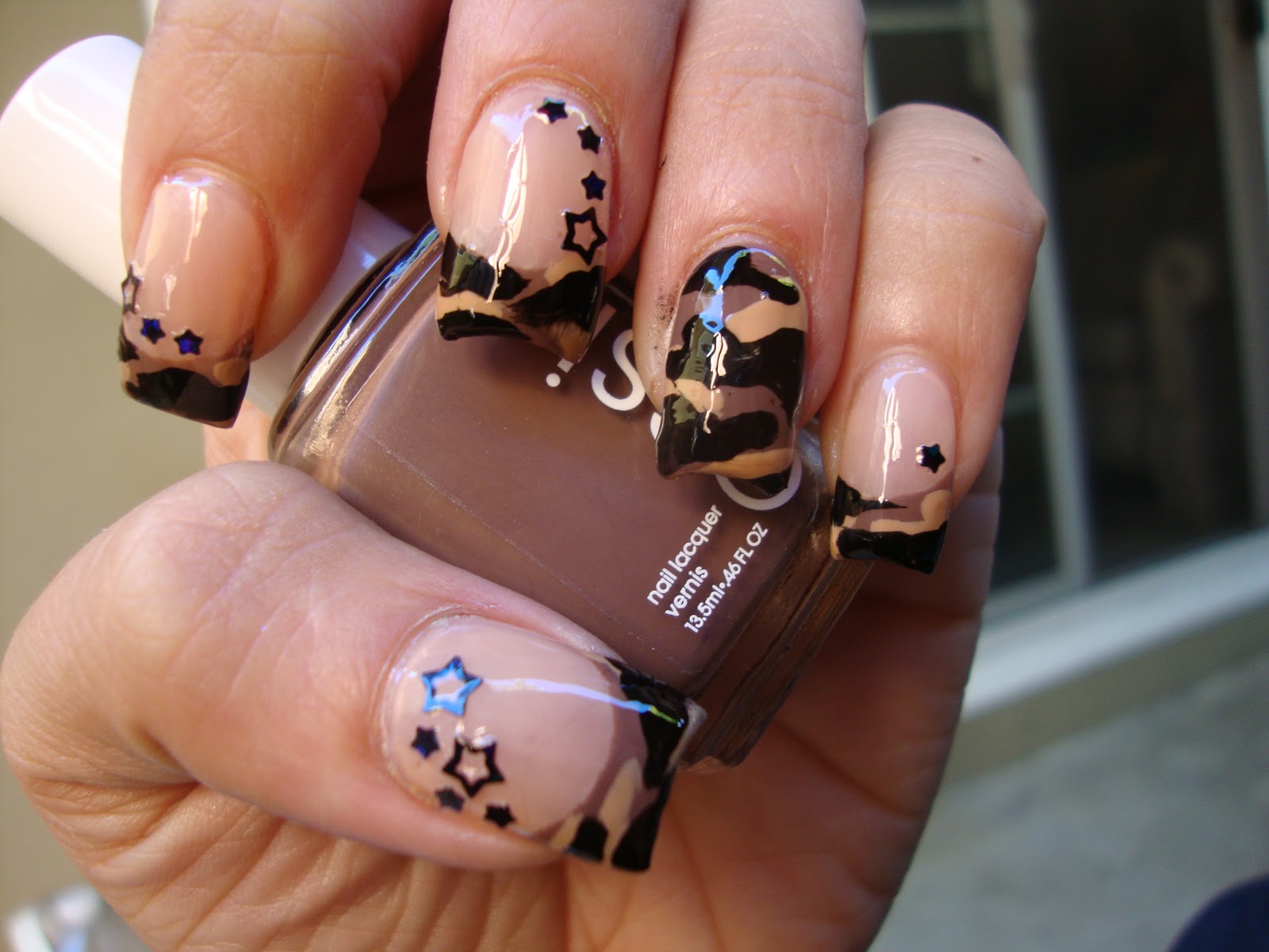 Camo Acrylic Nail Tips