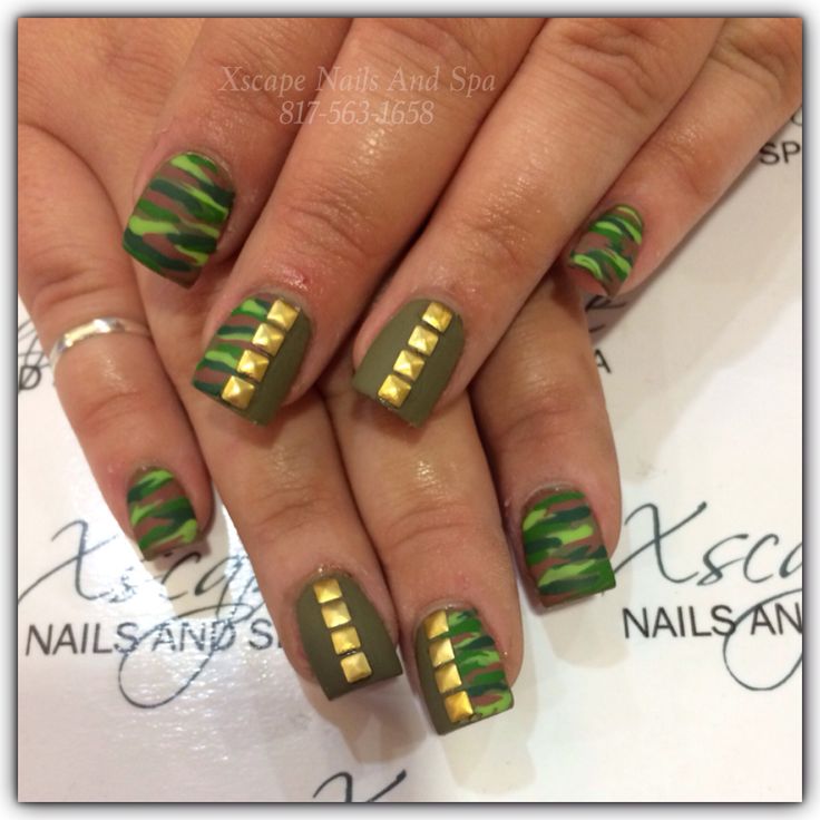 Camo Nail Designs