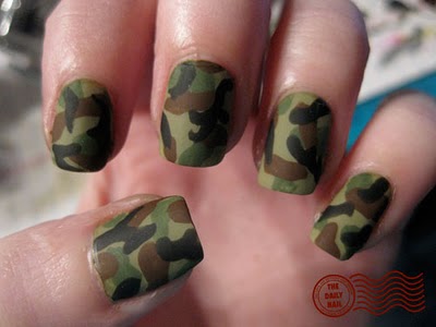 Camouflage Nail Design