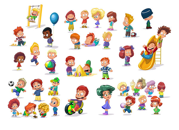 Cartoon Children Clip Art Free