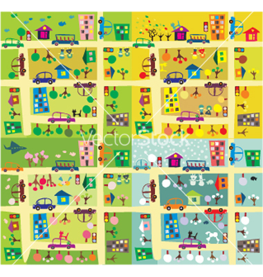 Cartoon City Map