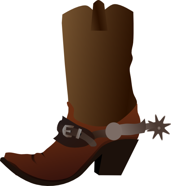 Cartoon Cowboy Boots Clip Art