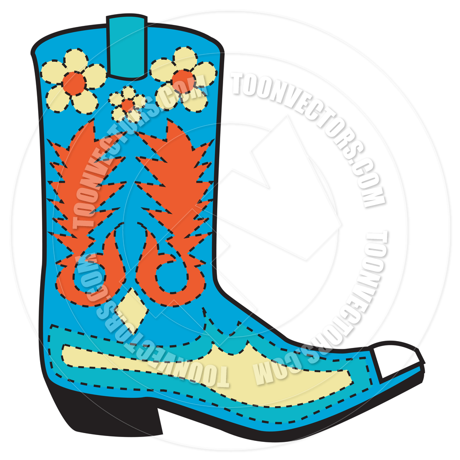 Cartoon Cowboy Boots Clip Art