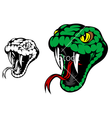 Cartoon Snake Head