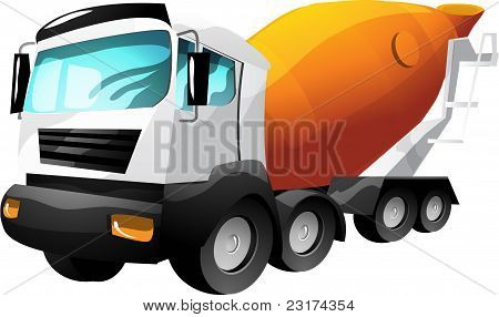 Cement Truck Cartoon