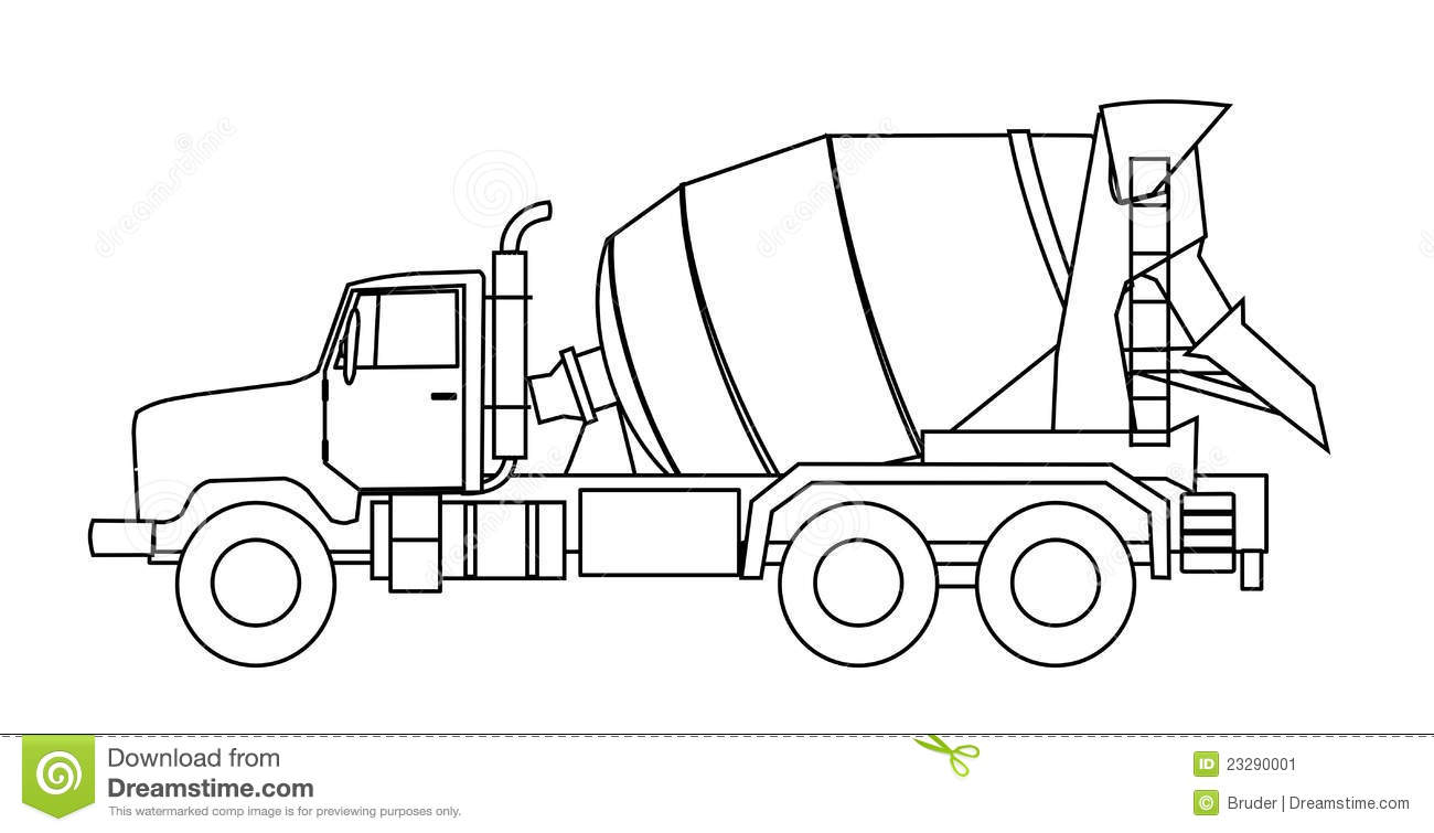 Cement Truck Concrete Mixer Clip Art