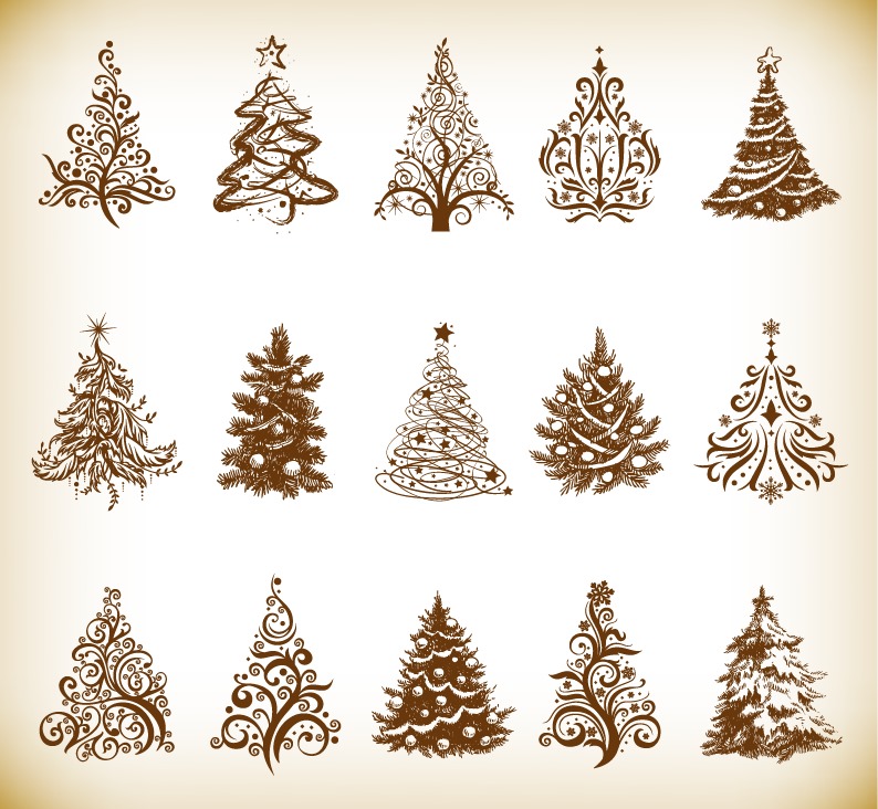 Christmas Tree Vector Graphics