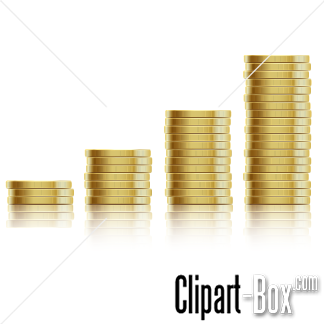 Clip Art Gold Coins Stacks