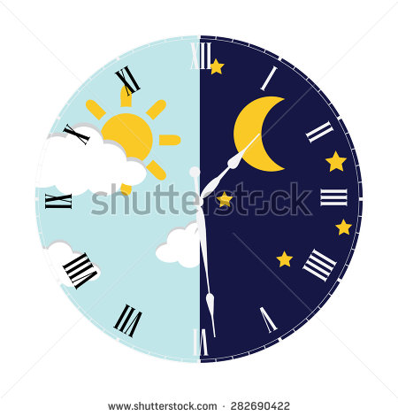 Clocks with Day and Night Moon