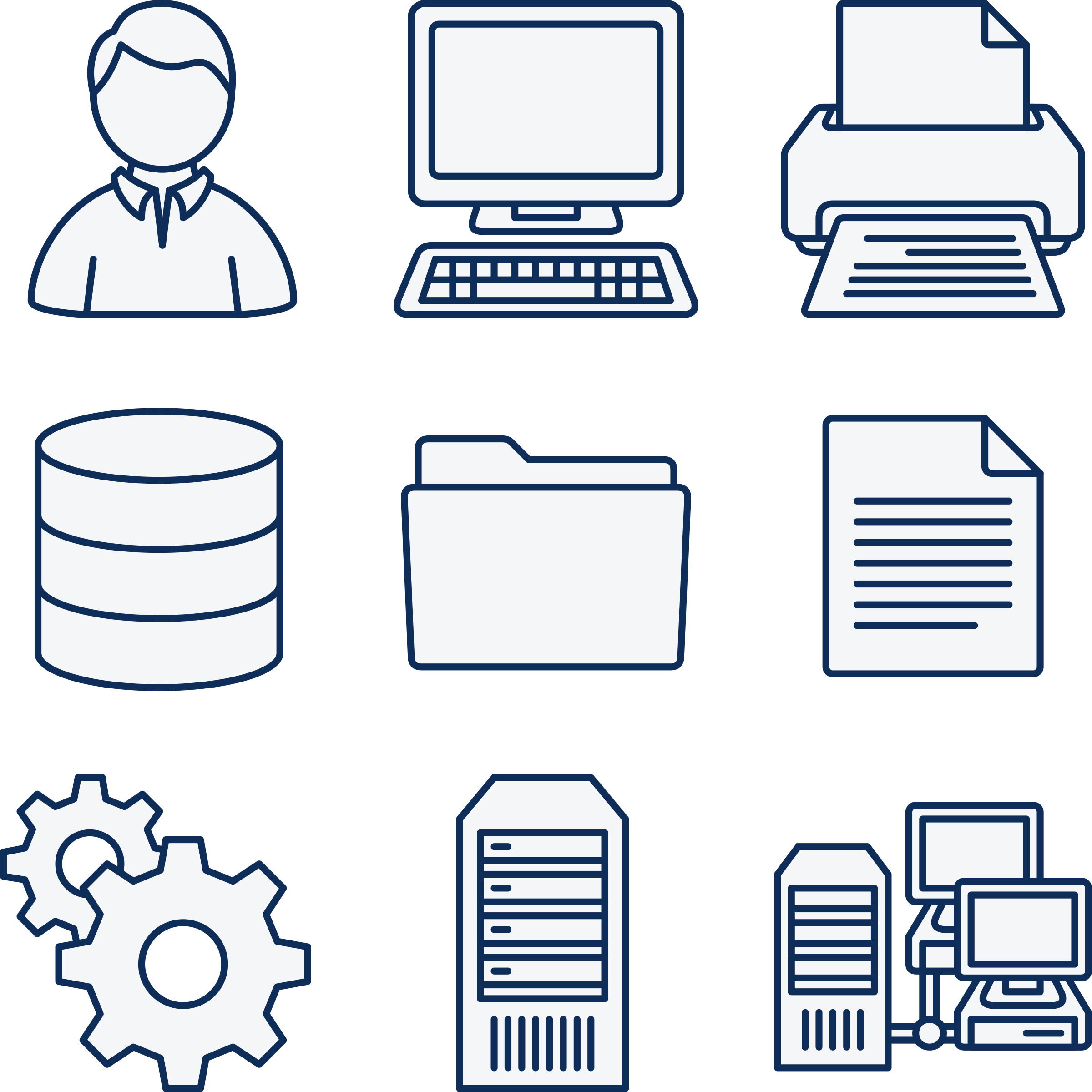 Computer Network Diagram Icons