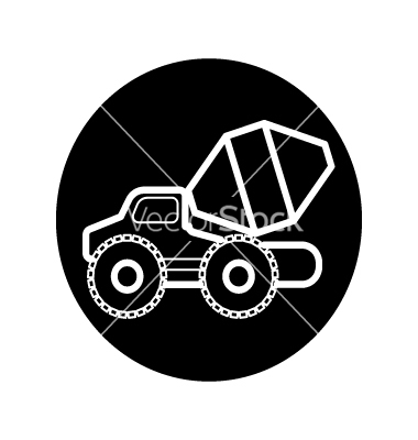 Concrete Mixer Truck Icon