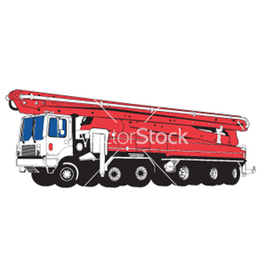 Concrete Pump Truck Clip Art