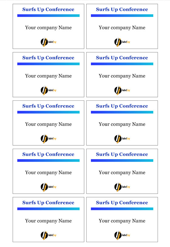 Conference Name Badges Templates Conference Name Badges Templates