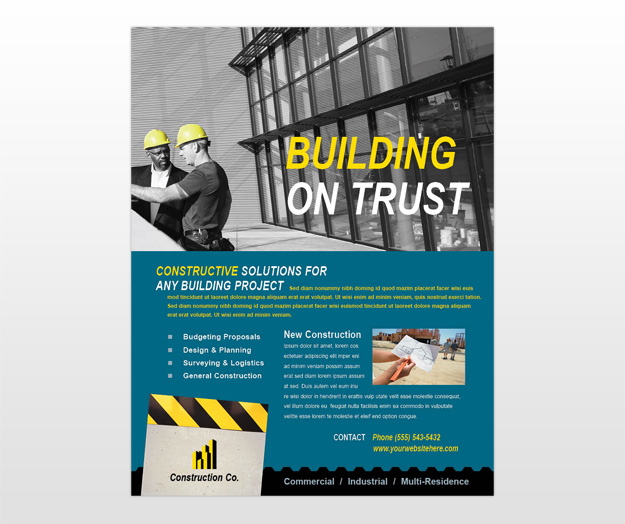 Construction Flyer Templates