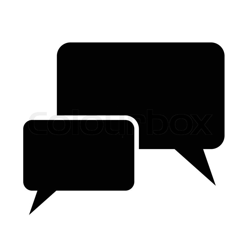 Conversation Icon Black