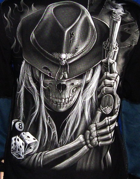 Cowboy Guns with Skull Design