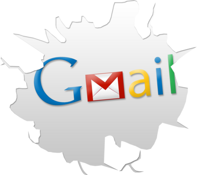 Cracked Gmail Logo