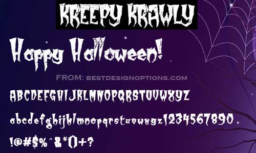 Creepy Halloween Fonts Free