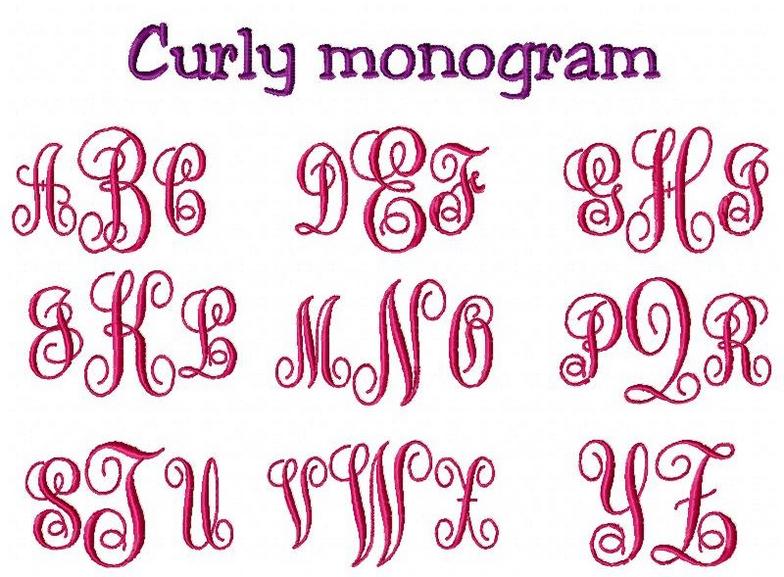 Curly Monogram Font Curly Monogram Font