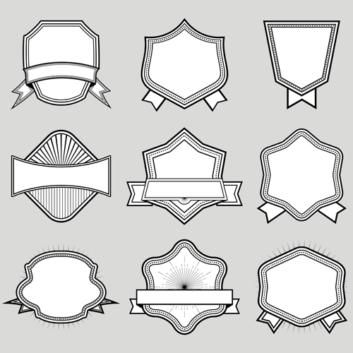 Cute Black and White Blank Labels Cute Black and White Blank Labels