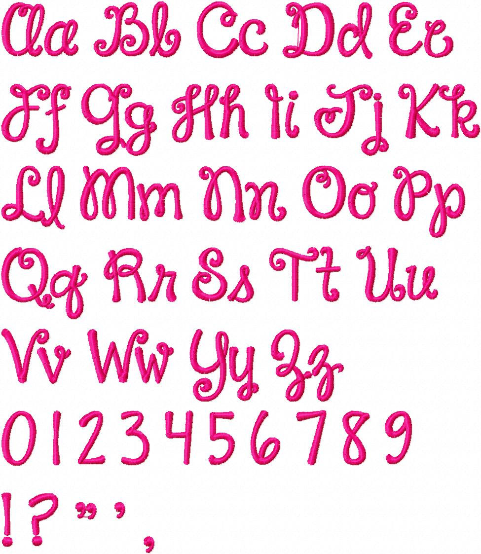 Cute Font Letters Alphabet