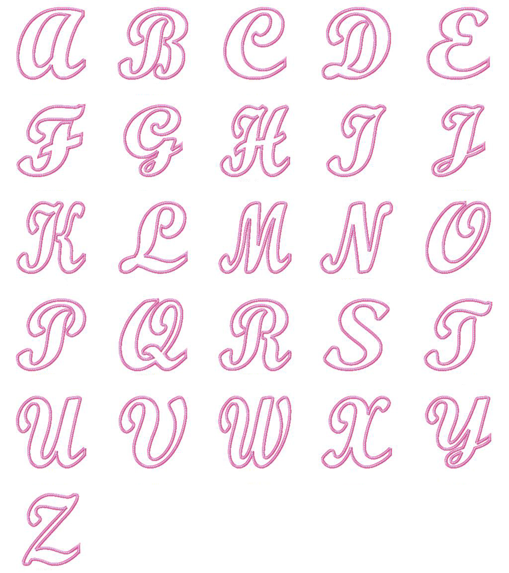 Cute Girly Bubble Letters