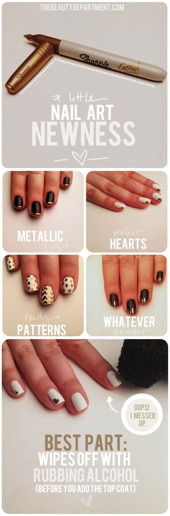 Easy Sharpie Nail Art