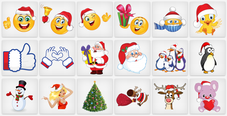Facebook Christmas Emoticons