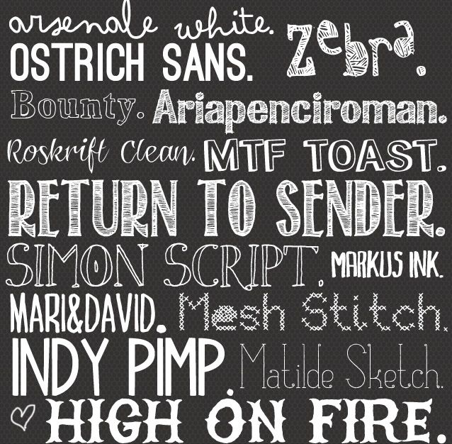 Fancy Chalkboard Fonts Free