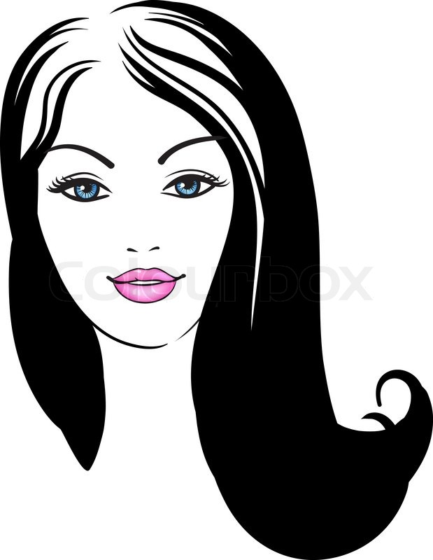 Fashion Women Face Vector