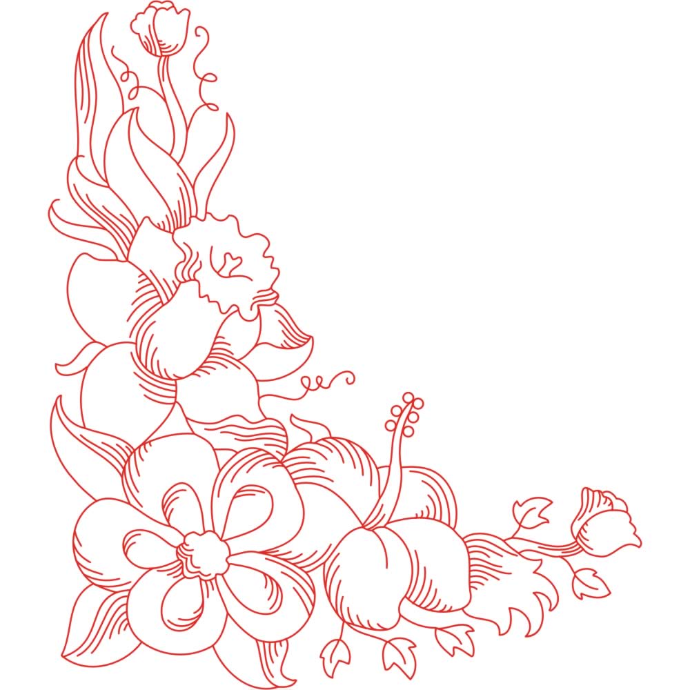 Flower Corner Border Designs Flower Corner Border Designs