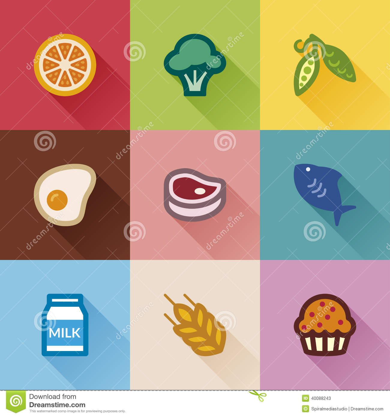 Food Icon Flat Design