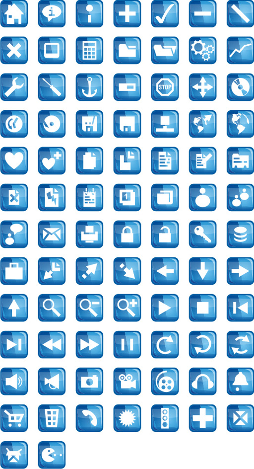 Free Blue Icons