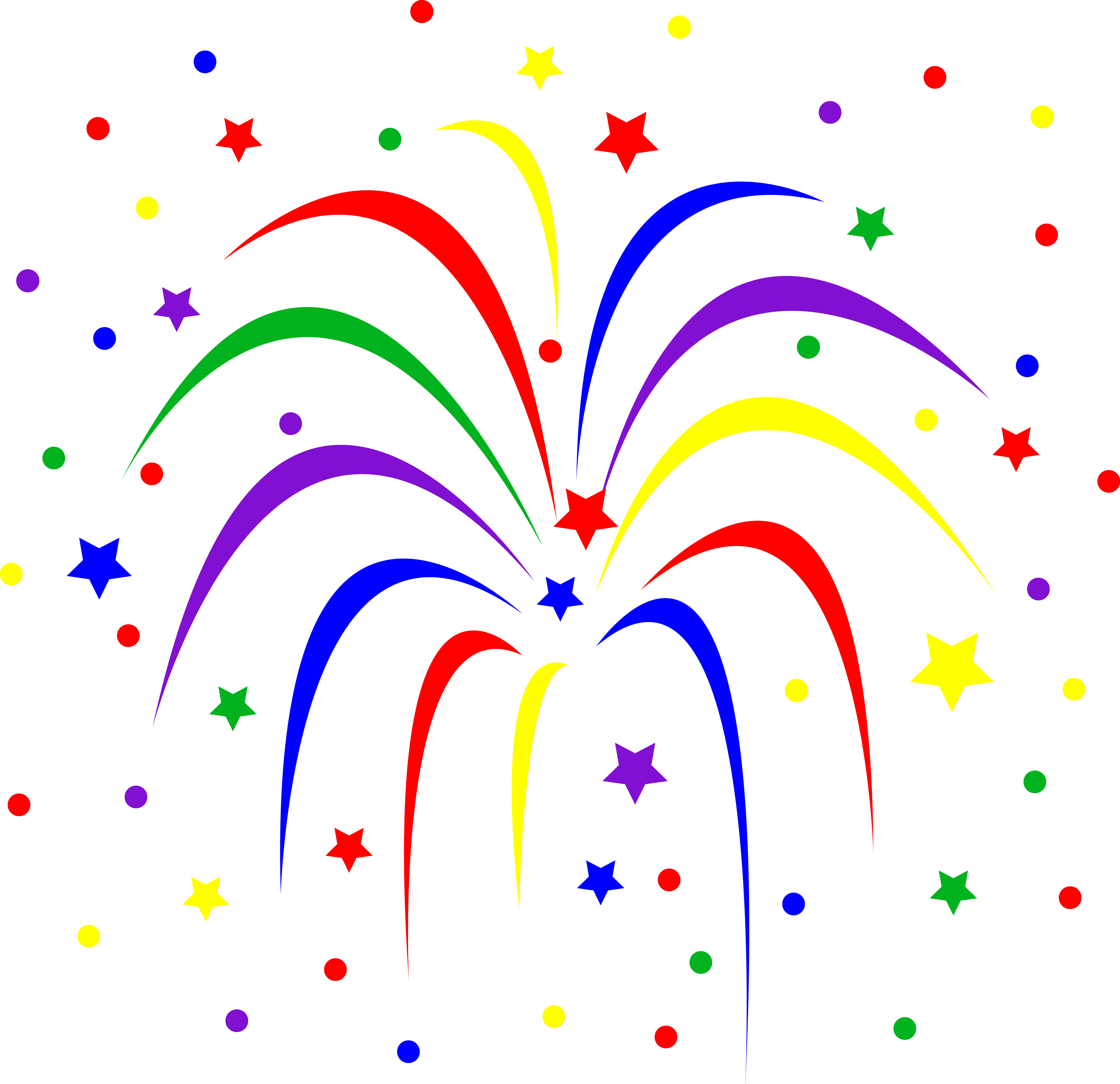 Free Clip Art Fireworks Celebration