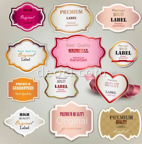 12 Blank Label Vector Free Download Images