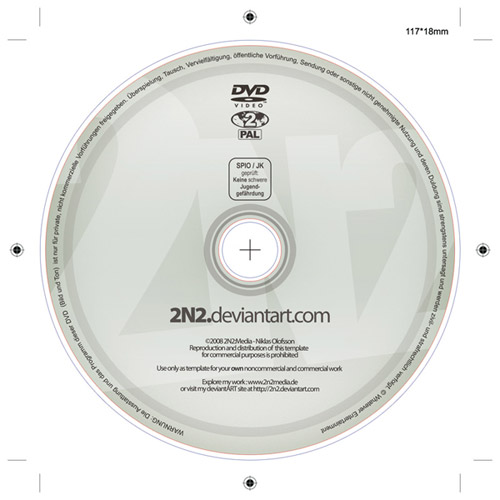 10 CD DVD Label PSD Templates Images