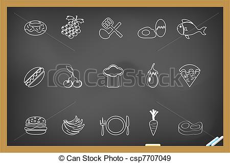 Free Food Clip Art Chalkboard