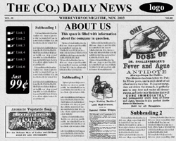 Free Old Newspaper Template