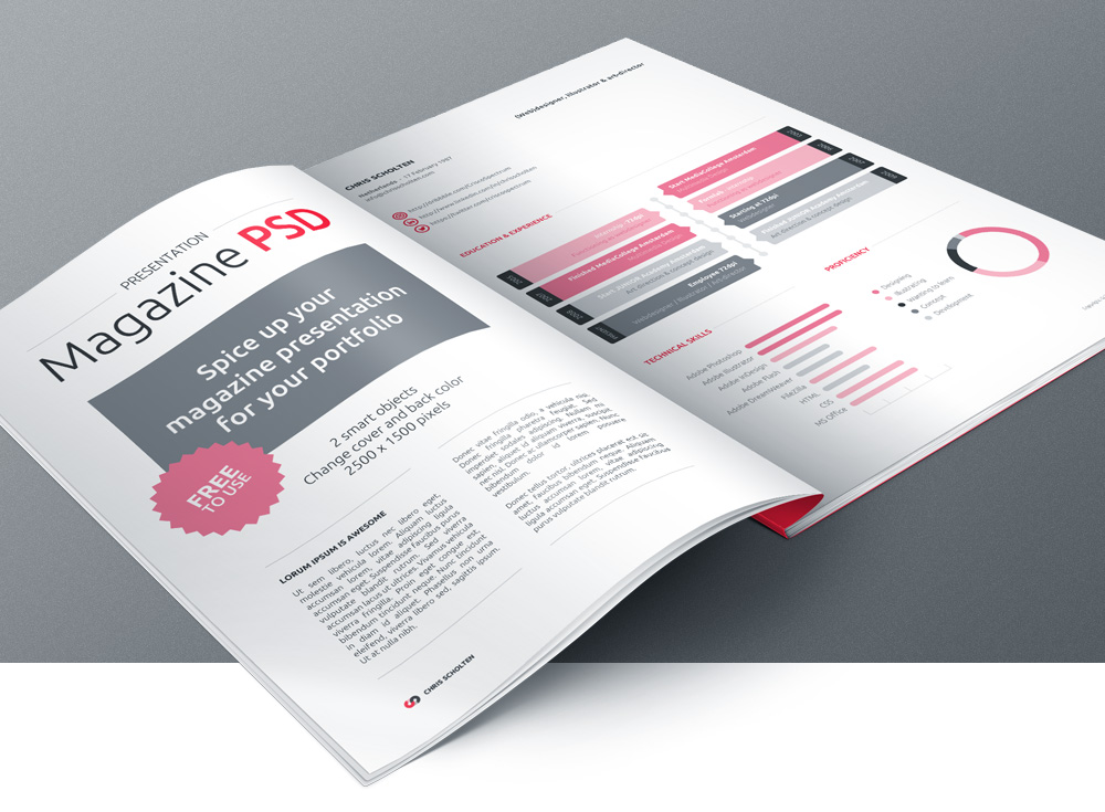 14 Free Magazine PSD Template Images