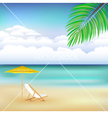 Free Vector Beach Scene