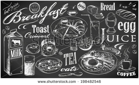 Free Vector Chalkboard Art Food