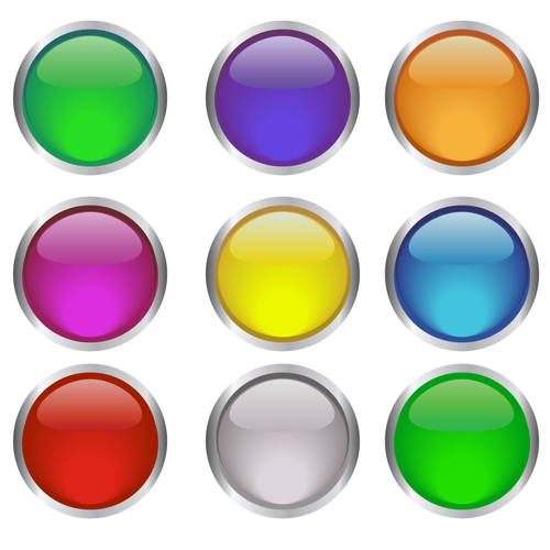 Free Vector Round Button Icon