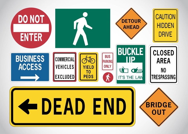 Free Vector Traffic Signs